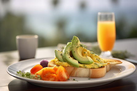 Vegetable Omelet & Avocado Toast